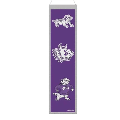 TCU Horned Frogs Team 8in x 32in Heritage Banner