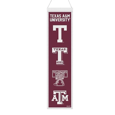 Texas A&M Aggies Team 8in x 32in Heritage Banner