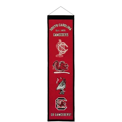 South Carolina Gamecocks Team 8in x 32in Heritage Banner