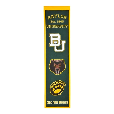 Baylor Bears Team 8in x 32in Heritage Banner