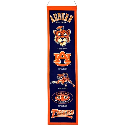 Auburn Tigers Team 8in x 32in Heritage Banner
