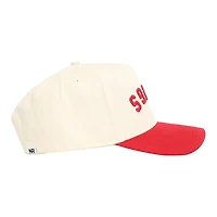 Georgia Bulldogs Cream and Red Upside Down Dawgs No Rivals Snapback Hat