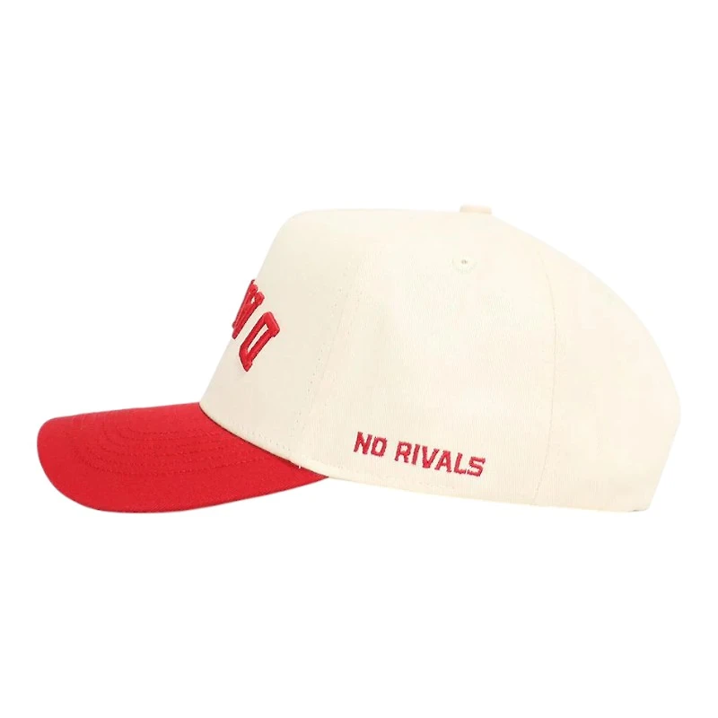 Georgia Bulldogs Cream and Red Upside Down Dawgs No Rivals Snapback Hat