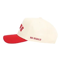 Georgia Bulldogs Cream and Red Upside Down Dawgs No Rivals Snapback Hat