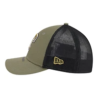 Texas Rangers Olive Green 2026 Armed Forces Day New Era 39THIRTY M-Crown Stretch Fit Hat