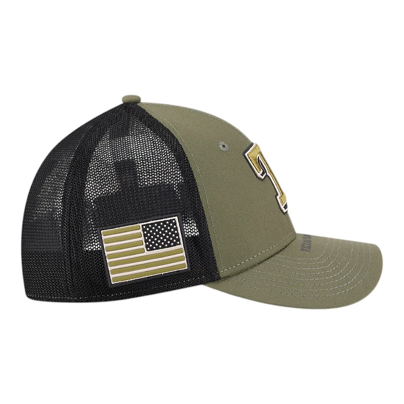 Texas Rangers Olive Green 2026 Armed Forces Day New Era 39THIRTY M-Crown Stretch Fit Hat