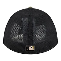 Houston Astros Olive Green 2026 Armed Forces Day New Era 39THIRTY M-Crown Stretch Fit Hat