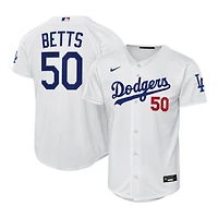 Youth Los Angeles Dodgers Mookie Betts White Nike Home Stadium Jersey