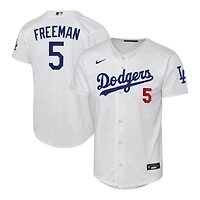 Youth Los Angeles Dodgers Freddie Freeman White Nike Home Stadium Jersey
