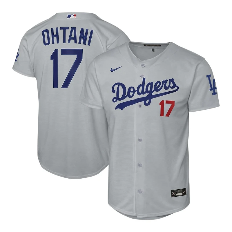 Youth Los Angeles Dodgers Shohei Ohtani Gray Nike Alternate Stadium Jersey