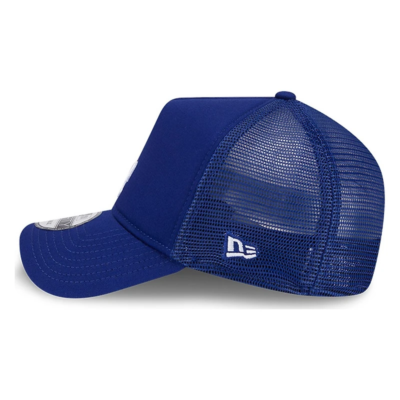 Los Angeles Dodgers Royal Blue LA Logo New Era 9FORTY A-Frame Trucker Adjustable Hat
