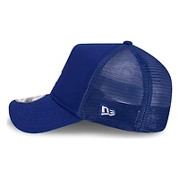 Los Angeles Dodgers Royal Blue LA Logo New Era 9FORTY A-Frame Trucker Adjustable Hat