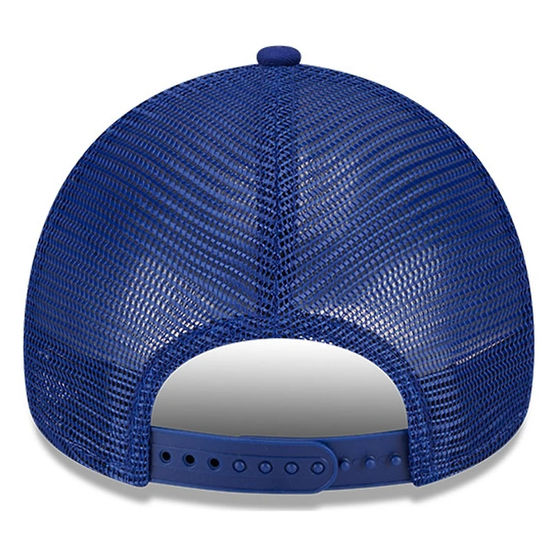 Los Angeles Dodgers Royal Blue LA Logo New Era 9FORTY A-Frame Trucker Adjustable Hat