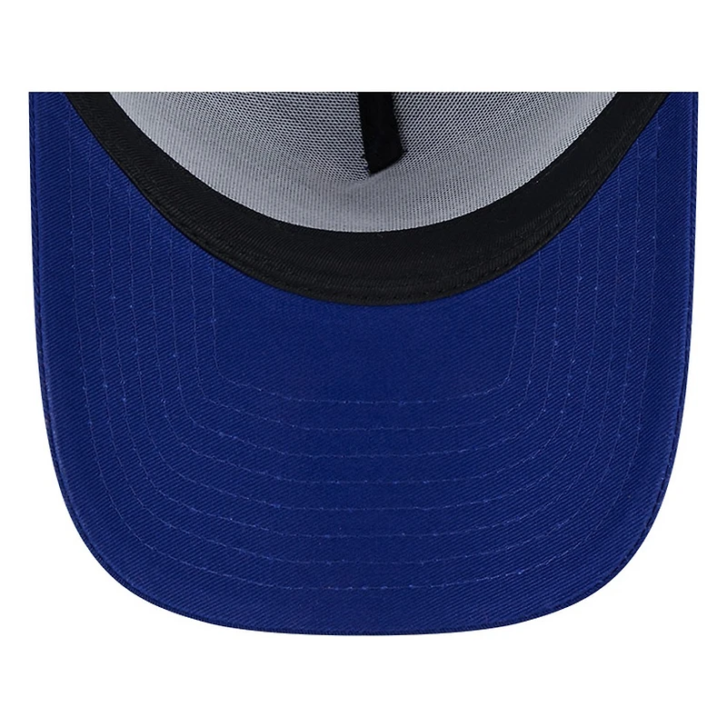 Los Angeles Dodgers Royal Blue Shooting Ball Logo New Era 9FORTY A-Frame Trucker Adjustable Hat