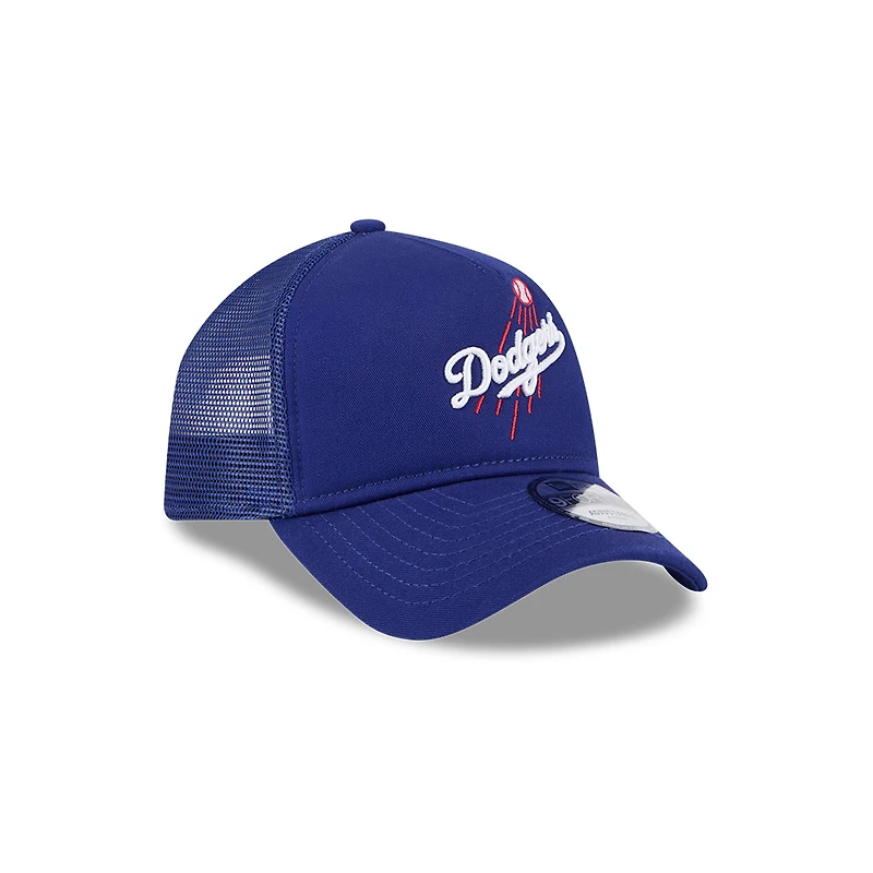 Los Angeles Dodgers Royal Blue Alternate Mesh Trucker New Era A-Frame 9FORTY Snapback Hat