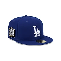 Los Angeles Dodgers Royal Blue  2020 World Series Patch New Era 59FIFTY Fitted Hat