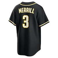 San Diego Padres Jackson Merrill Black and Yellow "Lights Out" Nike Fashion Replica Jersey