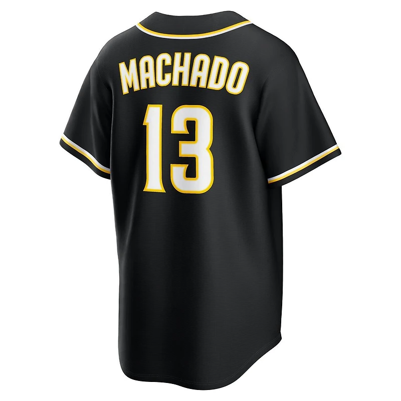 San Diego Padres Manny Machado Black and Yellow "Lights Out" Nike Fashion Replica Jersey