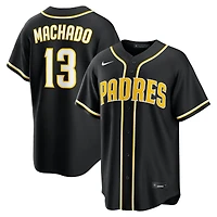 San Diego Padres Manny Machado Black and Yellow "Lights Out" Nike Fashion Replica Jersey