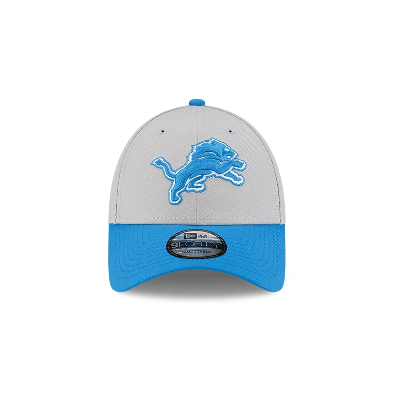 Detroit Lions Gray and Blue New Era 9FORTY Snapback Hat