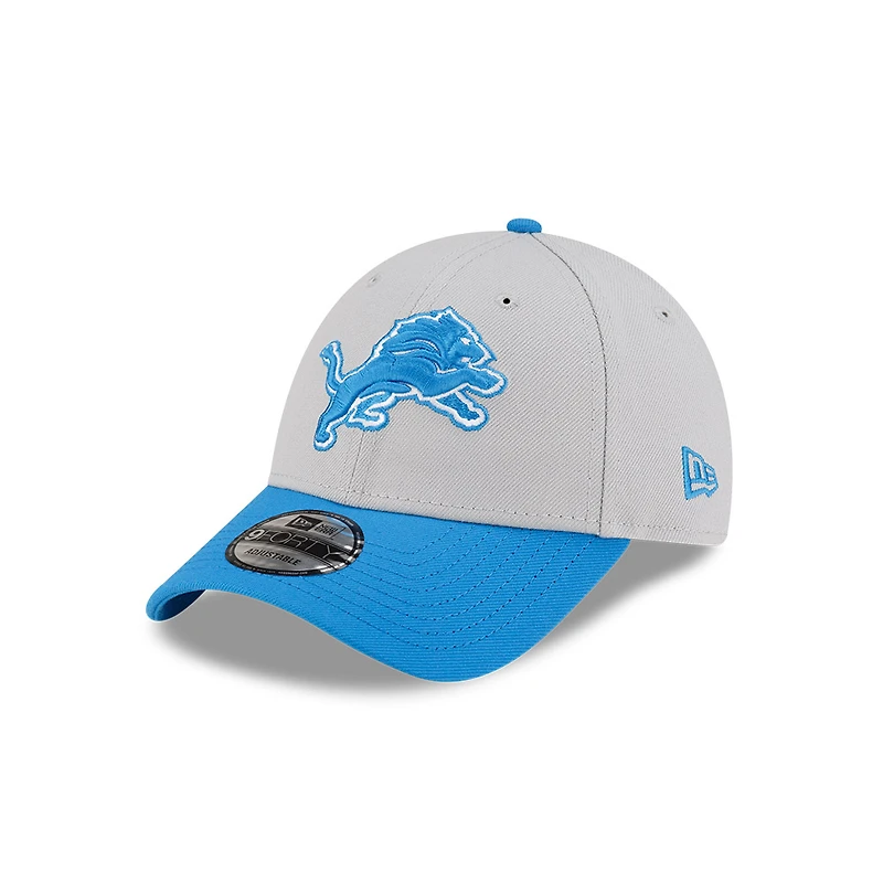 Detroit Lions Gray and Blue New Era 9FORTY Snapback Hat