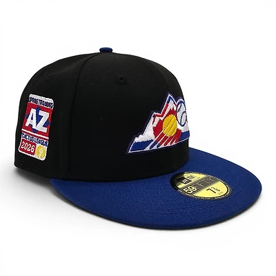 Colorado Rockies Black Royal Blue 2T Leon the Lab Spring Training 26 Patch Green UV New Era 59FIFTY Fitted Hat