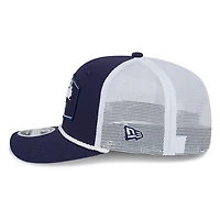 Toronto Maple Leafs Navy and White City Script New Era 9SEVENTY Stretch-Snap Hat