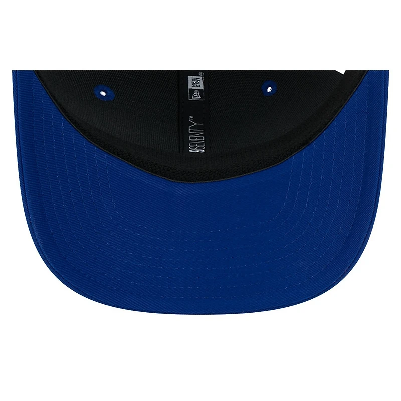 New York Rangers Royal Blue and White City Script New Era 9SEVENTY Stretch-Snap Hat