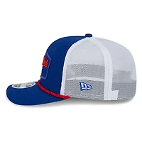 New York Rangers Royal Blue and White City Script New Era 9SEVENTY Stretch-Snap Hat