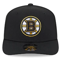 Boston Bruins Black New Era 9SEVENTY Stretch-Snap Hat