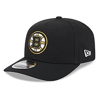Boston Bruins Black New Era 9SEVENTY Stretch-Snap Hat