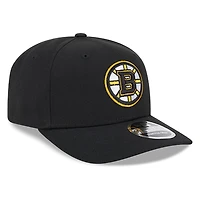Boston Bruins Black New Era 9SEVENTY Stretch-Snap Hat