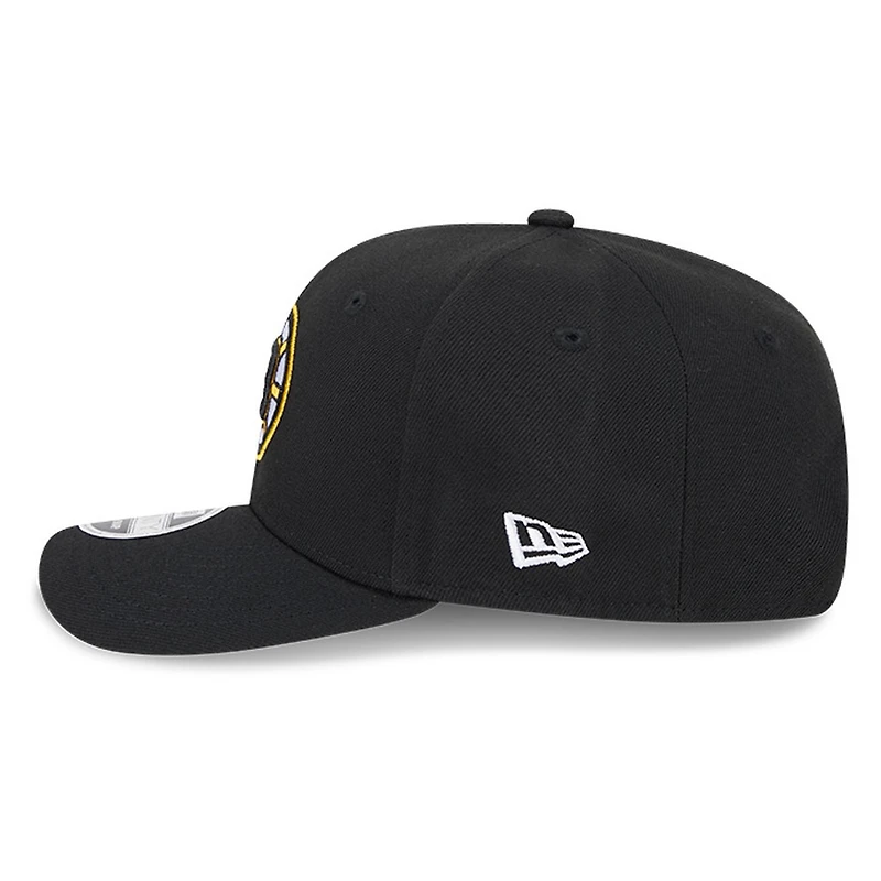 Boston Bruins Black New Era 9SEVENTY Stretch-Snap Hat