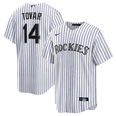 Colorado Rockies Ezequiel Tovar White Home Nike Replica Jersey