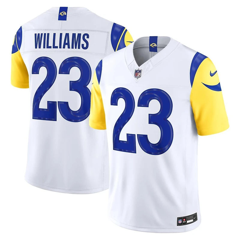 Los Angeles Rams Kyren Williams White Nike Vapor F.U.S.E Stitched Limited Jersey