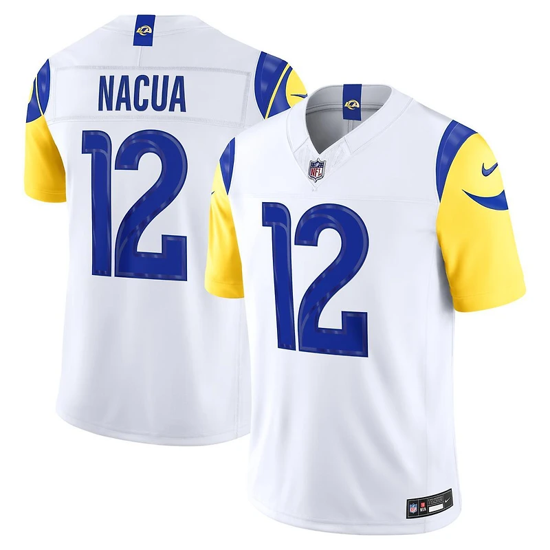 Los Angeles Rams Puka Nacua White Nike Vapor F.U.S.E Stitched Limited Jersey