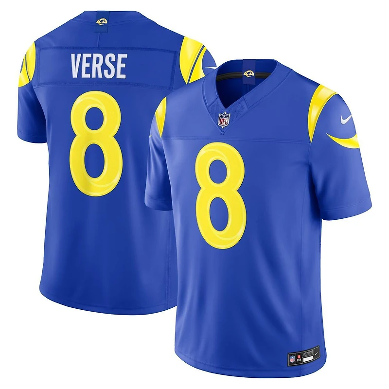 Los Angeles Rams Jared Verse Royal Nike Vapor F.U.S.E Stitched Limited Jersey