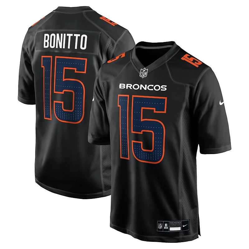 Denver Broncos Nik Bonitto Nike Carbon Black Fashion Game Jersey