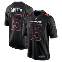 Denver Broncos Nik Bonitto Nike Carbon Black Fashion Game Jersey