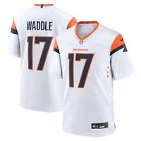 Denver Broncos Jaylen Waddle Nike White Game Jersey