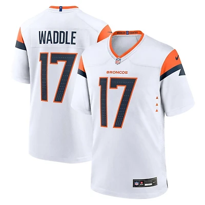 Denver Broncos Jaylen Waddle Nike White Game Jersey