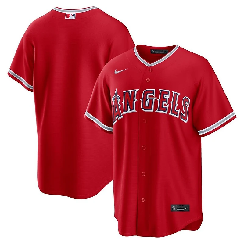 Los Angeles Angels Blank Red Nike Alternate Replica Jersey