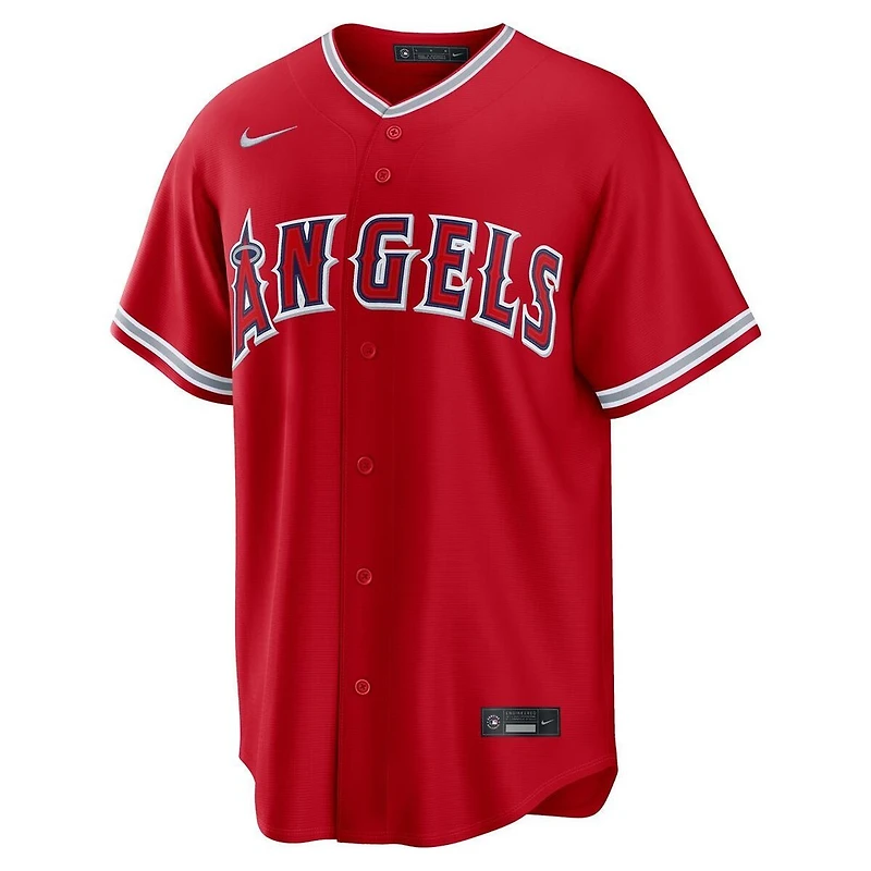 Los Angeles Angels Blank Red Nike Alternate Replica Jersey