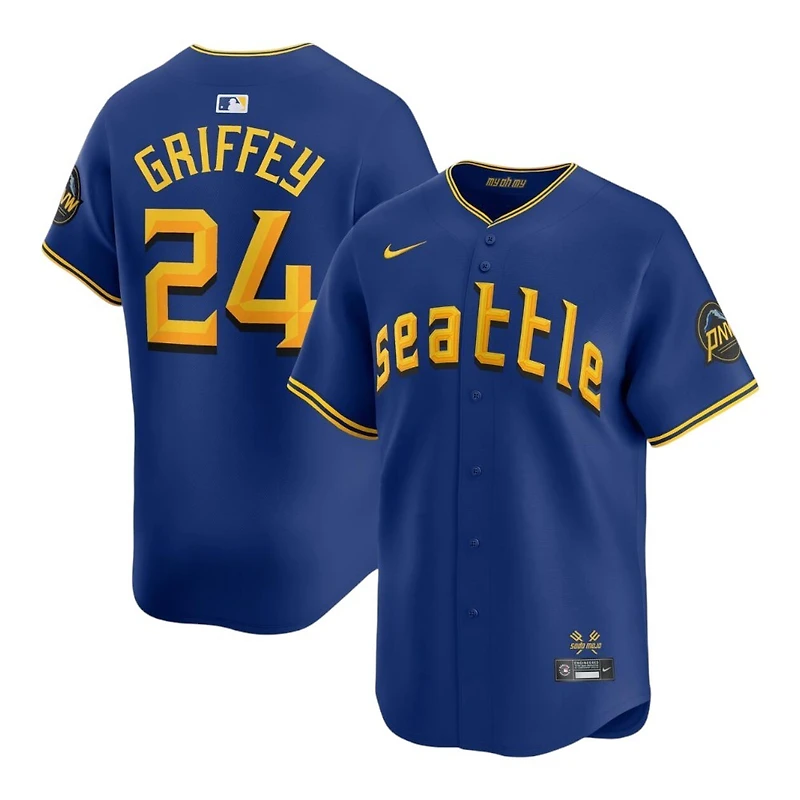 Seattle Mariners Ken Griffey Jr. Royal Blue City Connect Nike MLB Limited Jersey