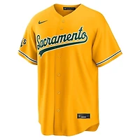 Sacramento Athletics Gold 2026 Alternate Blank Nike Stadium Player Jersey