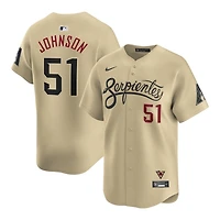 Arizona Diamondbacks Randy Johnson Tan City Connect Nike MLB Limited Jersey