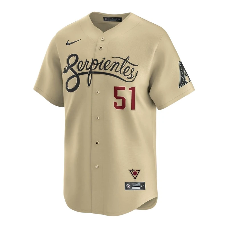 Arizona Diamondbacks Randy Johnson Tan City Connect Nike MLB Limited Jersey
