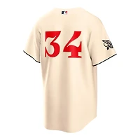 Texas Rangers Cream Nolan Ryan #34 City Connect Nike Replica Jersey