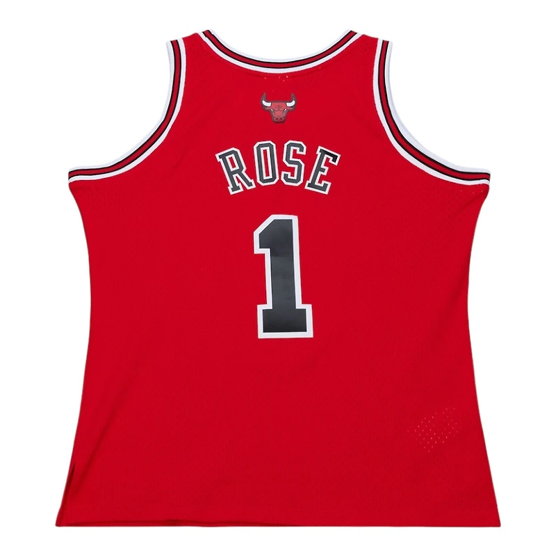Chicago Bulls Derrick Rose Red Mitchell & Ness 2008-09 Hardwood Classics Swingman Jersey