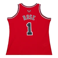 Chicago Bulls Derrick Rose Red Mitchell & Ness 2008-09 Hardwood Classics Swingman Jersey